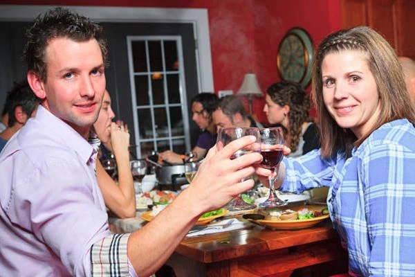 Couples night Cozy Founde wine