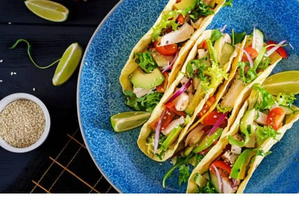 Dinner menus elevated taco
