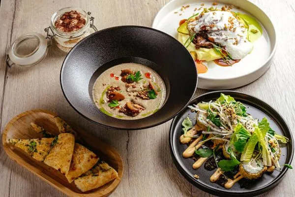 Dinner menus Modern Fusion Vegetarian